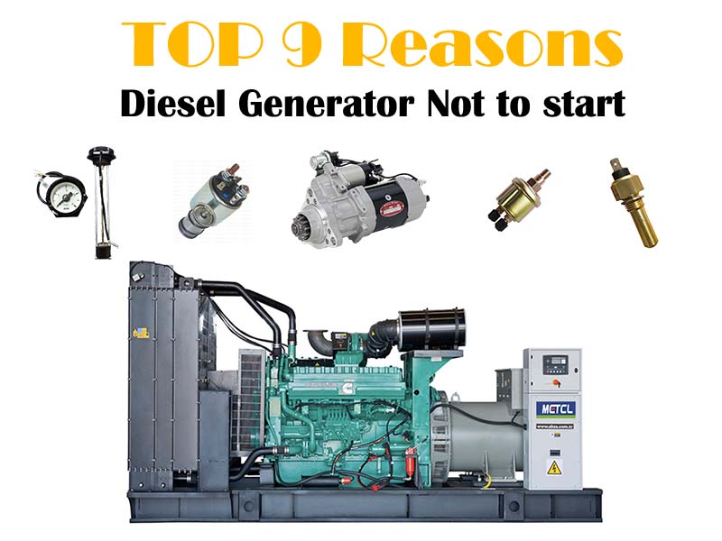 what can cause a diesel generator not to start